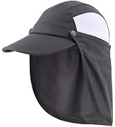Connectyle Kids Sun Hat with Removable Neck Flap UPF 50+ Sun Protection Baseball Cap Summer Beach...