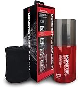 Monster Screen Cleaner Kit with Microfiber Cloth, 6.7 oz (200 mL) Monitor Cleaning Spray for HDTV...