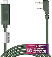 MIRKIT FTDI USB-C Baofeng Programming Cable Green for Flashing Analogue Ham Radio: Baofeng, Wouxu...