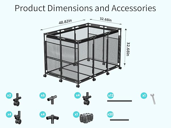 rolling pool storage cart