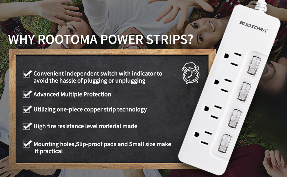 college dorm essentials small power strip extension cord 3 prong individually controlled switches