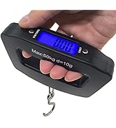 AFUNTA 50Kg 10g Luggage Weight Scale, LCD Luggage Scale Travel Digital, Home Electronic Portable ...