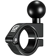 BRCOVAN Aluminum Alloy Handlebar Clamp Mount Base with 1'' TPU Ball, Fit on 0.875''/1''/1.125''/1...