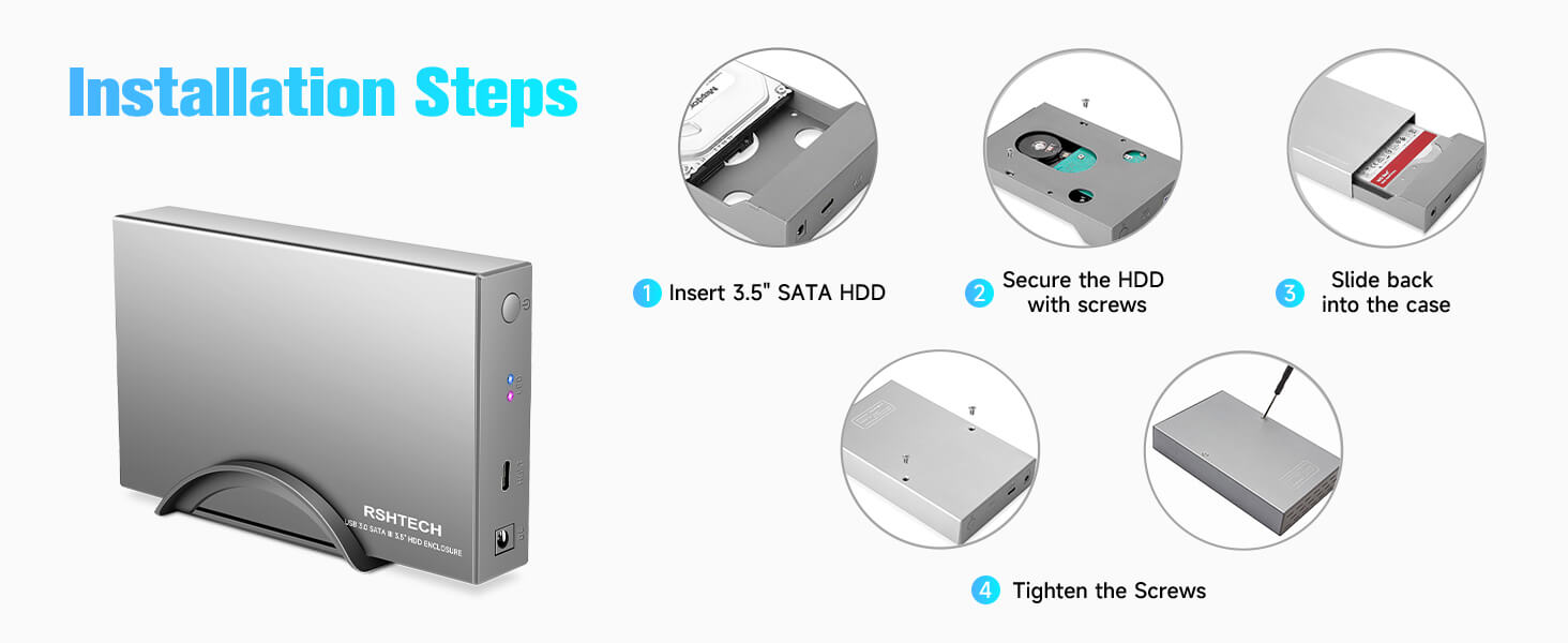 usb c to sata hard disk dock case 