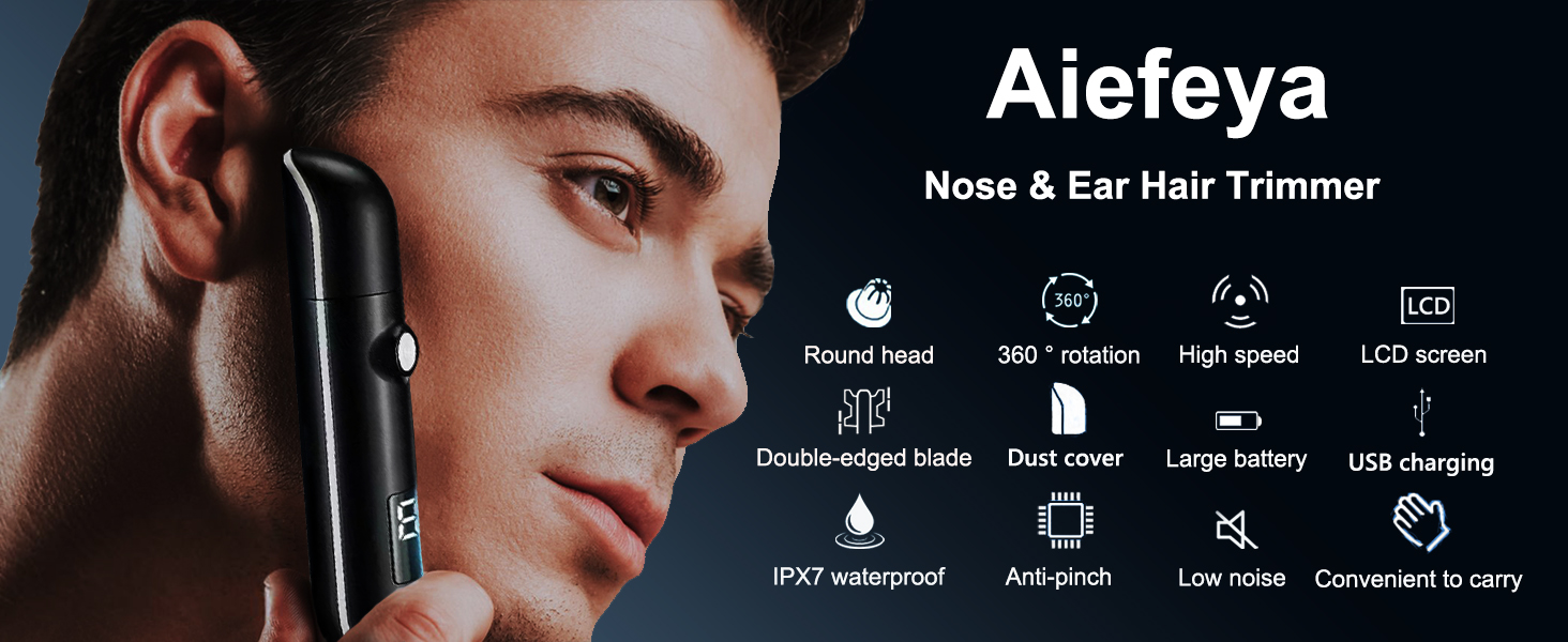 Aiefeya nose and ear hair trimmer