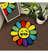Shovagy Trippy Happy Face Rug Cool Rugs Tufted Quick Dry Bath Mats for Bathroom Non Slip Bath Mat...