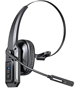 CPTEA Bluetooth Headset, Trucker Bluetooth Headset with Noise Cancelling Microphone &amp; Mute Button...