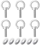 Hard Top Quick Removal Thumb Bolts with D Ring for Jeep Wrangler,Heavy Duty Stainless Steel Hardt...