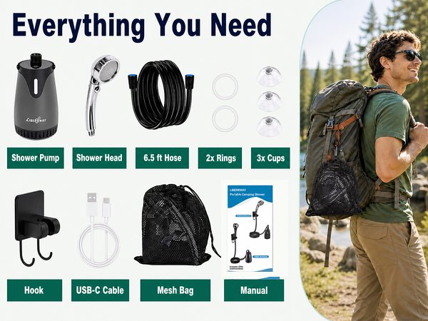 camping shower pump