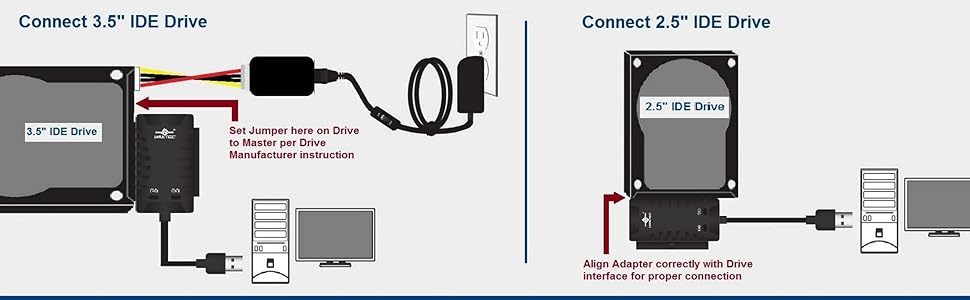 IDE/SATA, 3.5", 2.5", SSD, HDD, Optical drive, USB 3.0, No driver needed, Plug &amp; Play, Multi-OS
