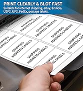 2” x 4” (1000Labels) Shipping Address Labels, BESTIKER Printable White Sticker Labels,Permanent A...