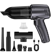 Car Vacuum Portable Cordless, 15000PA Powerful Suction, 4 in 1 Mini Handheld Vacuum Cleaner, Smal...