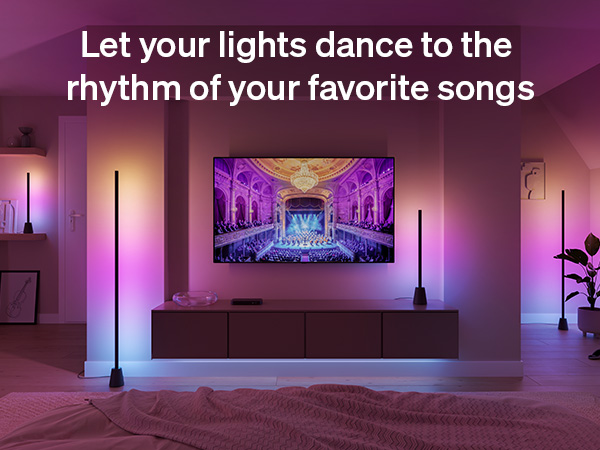 Lights dance to the rhythm