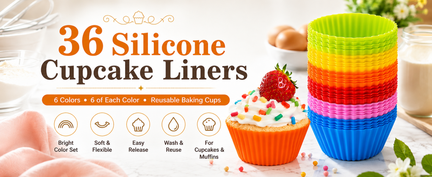 Silicone Cupcake Baking Cups
