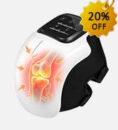 cotsoco Knee Massager with Heat, Red Light &amp; Vibration, Cordless Knee Heating Pad, 3 Heat Levels,...