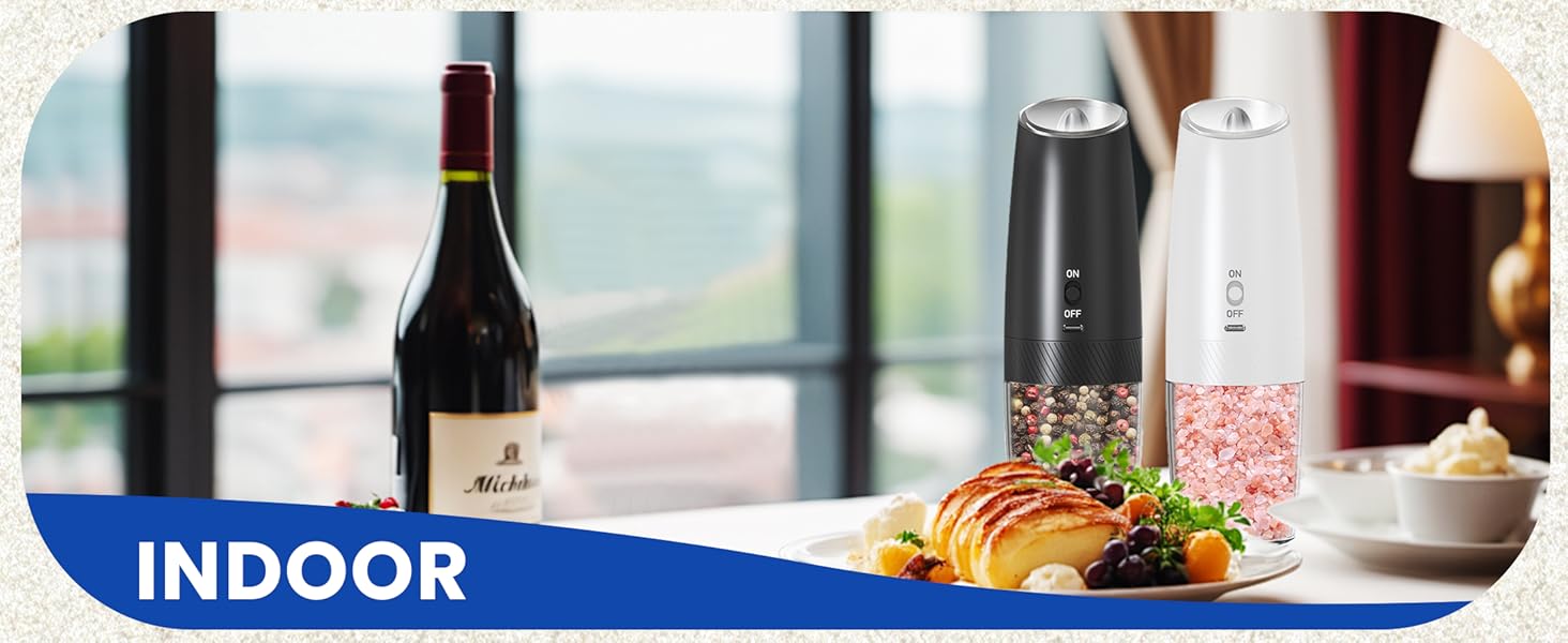 Electric Peppe&amp;Salt Grinder Set