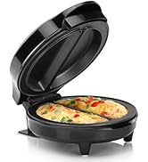 Holstein Housewares - Non-Stick Omelet &amp; Frittata Maker, Stainless Steel - Makes 2 Individual Por...