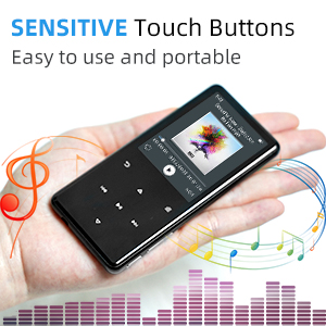 kids Music Player with Speaker Built-in FM Radio Voice Recorder EBook father mother seniors friends