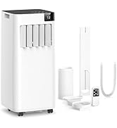 ZAFRO Portable Air Conditioners, 8,000 BTU Portable AC Unit with Cool, Fan &amp; Dry Modes/Fast Cooli...