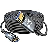 Eareyesail 8K HDMI Cable 2.1 100 FT, 48Gbps Fiber HDMI 2.1 Cable in-Wall CL3 Rated Support 8K@60H...
