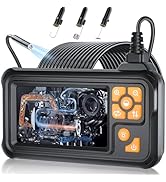 50FT Endoscope Camera with Light, 1080P HD Borescope Inspection Camera with 8 LED Lights, IP67 Wa...