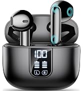 Wireless Earbuds Bluetooth 5.4 In Ear Buds 6 Mic ENC Noise Cancelling Clear Calls, Deep Bass HiFi...