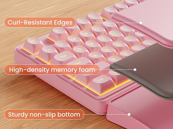pink keyboard wired