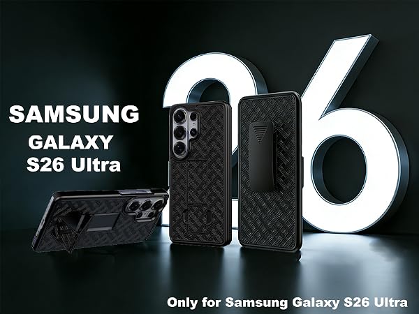 Ailiber for Samsung Galaxy S26 Ultra Case with Belt Clip