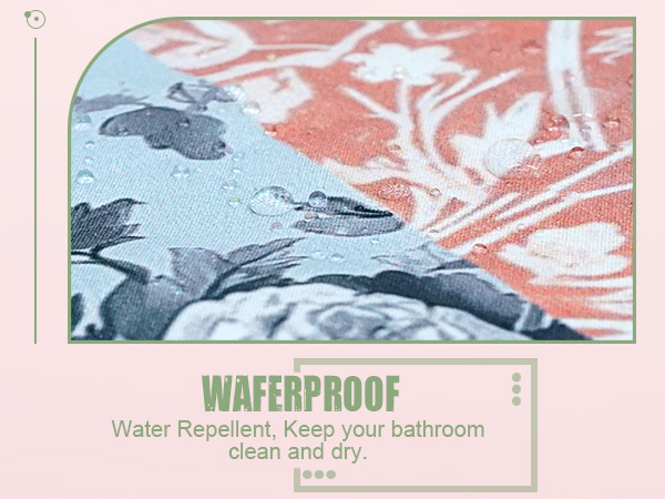 boho floral shower curtain