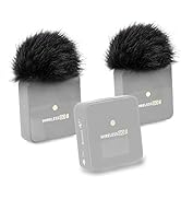 SUNMON Mic Pop Filter Furry Windscreen for Rode Wireless Go 2 Microphone,Windproof and Noisy, Rod...
