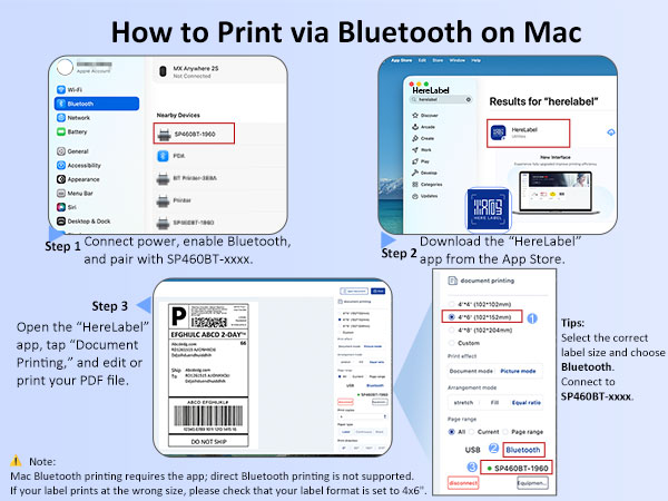 iDPRT Bluetooth Thermal Shipping Label Printer