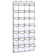 REGELETO 28 Pockets Over the Door Shoe Organzier, Hanging Shoe Rack for Door Large Capacity Shoe ...
