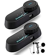 FreedConn Motorcycle Bluetooth Headset, TCOM VB 2-Way 800M Helmet Communication Systems,Helmet Bl...