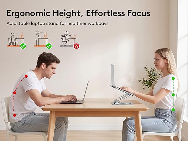 Ergonomic Laptop Stand for Desk