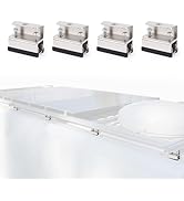 WODHMIEY RV Solar Panel Bracket 4 Set, Stainless Steel Roof Rack Mount Kits with 8 Washers, Compa...