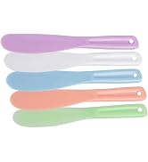 6 Pcs Large Plastic Cosmetic Spatula Reusable Candy Color Cosmetic Mask Mixing Spoon Scoops Spatu...