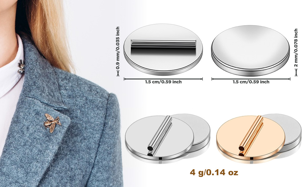 magnetic pin backs