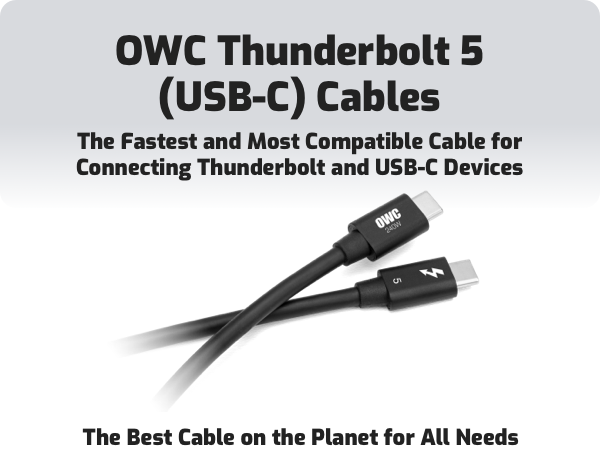 OWC Thunderbolt 5 (USB-C) Cables