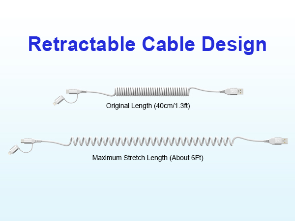 retractable iphone charger cord