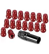 GSTP 16 Pack 1.38 inches Wheel Lug Nuts M12x1.5 Spline Close End Lug Nuts with Socket Key Compati...