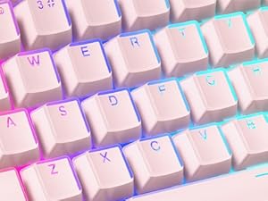 Crystal Jelly Keycaps 60 65 75 100 Percent, Shine Through Key caps Set PBT KEYCAPS