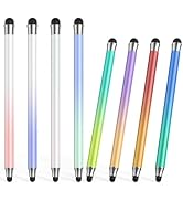 Stylus (8Pcs), 2 in 1 Stylus Pen for Touchscreen, High Precision and Sensitivity Double Rubber Ti...