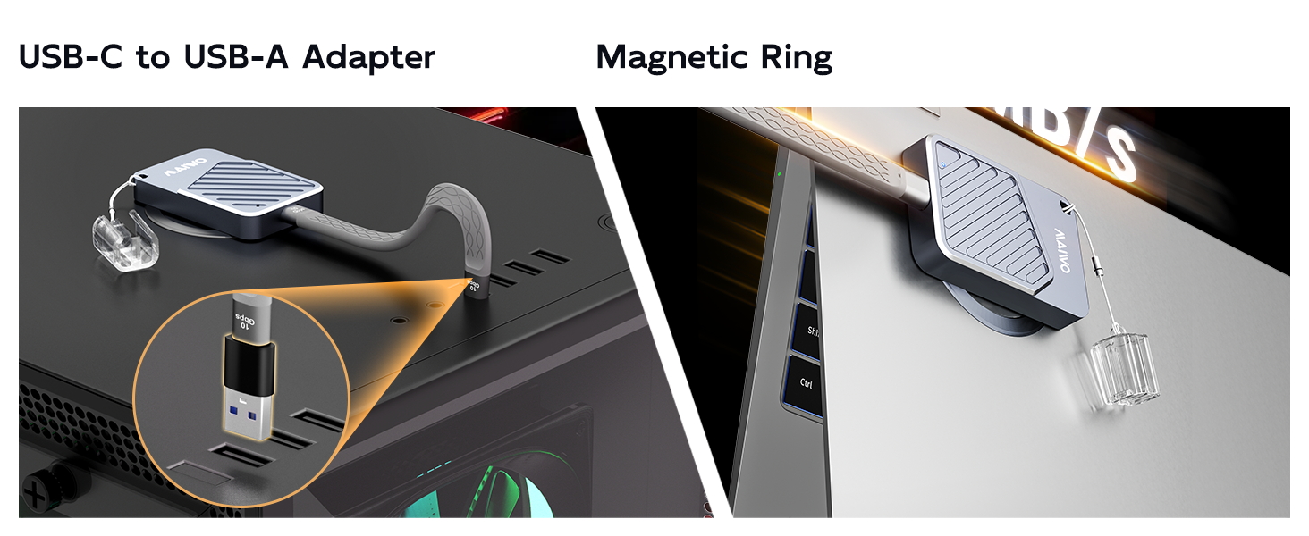 magnetic 2230 2242 NVMe SSD enclosure 10Gbps