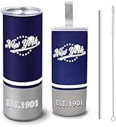 Veminei Tumbler 20oz Straight Skinny Car Cups With Insulated Cup Sleeve Portable Handle, Sports T...