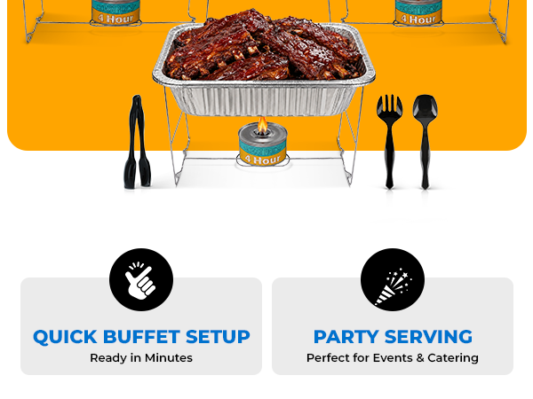 chafing buffet dish set