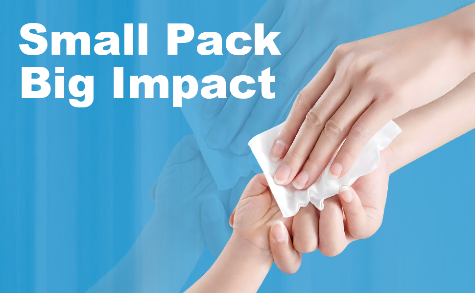 COZZY mini flushable wipes great as travel wipes and travel essentials, made with 99.6% water