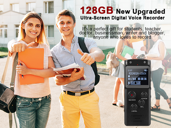 128GB Digital Voice Recorder