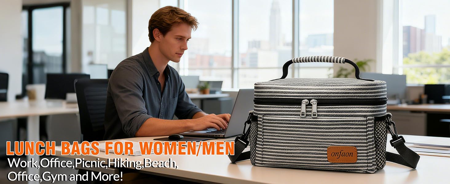 Perfect for office professionals — keep your lunch fresh and organized throughout your busy day.