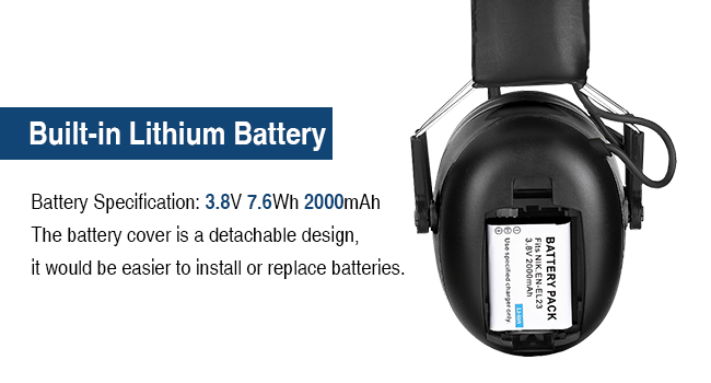 built-in lithium battery
