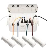 RESTMO 5-Piece Outdoor Waterproof Electrical Box Set – 12.5" x 8.5" x 5" Large &amp; 7.1" x 2.3" x 2....